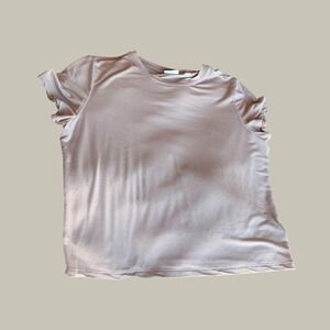 Babaton Aritzia Dusty Rose Short Sleeve Crew Neck Jersey T-Shirt Medium